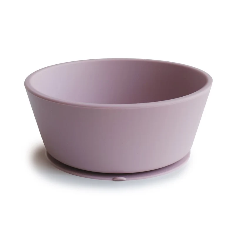 Mushie Silikon Schüssel mit Saugnapf Soft Lilac