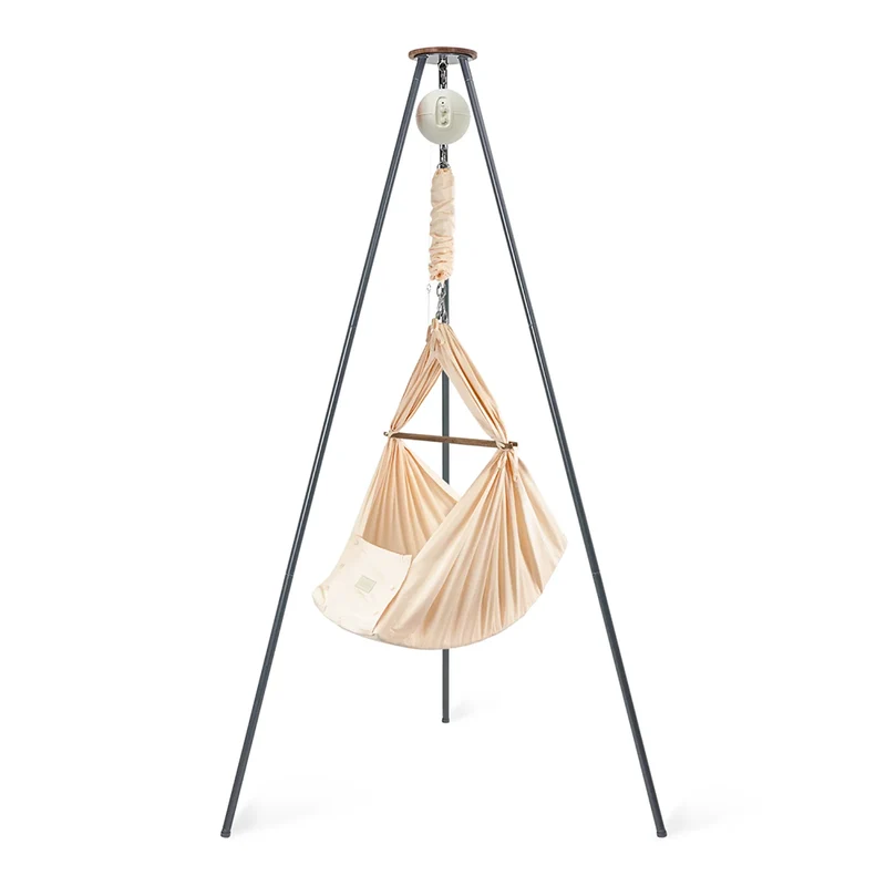 Moonboon Classic Bundle Connect Federwiege Dunkelgrau/Rose Cloud