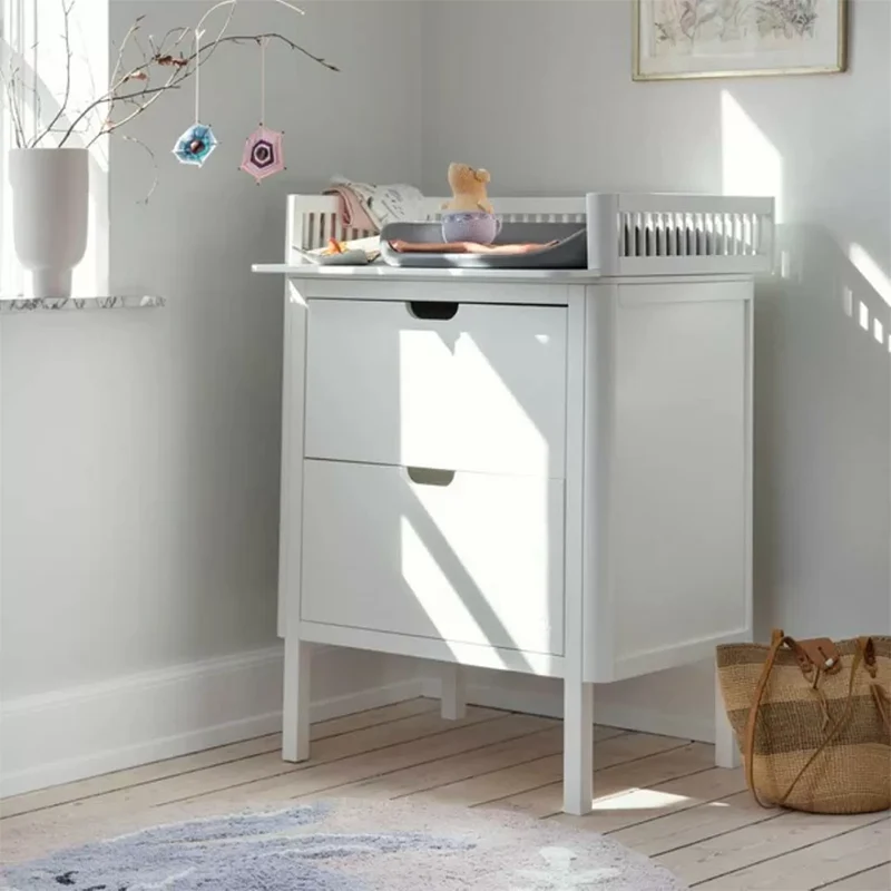 Sebra Wickelkommode mit Schubladen Classic White