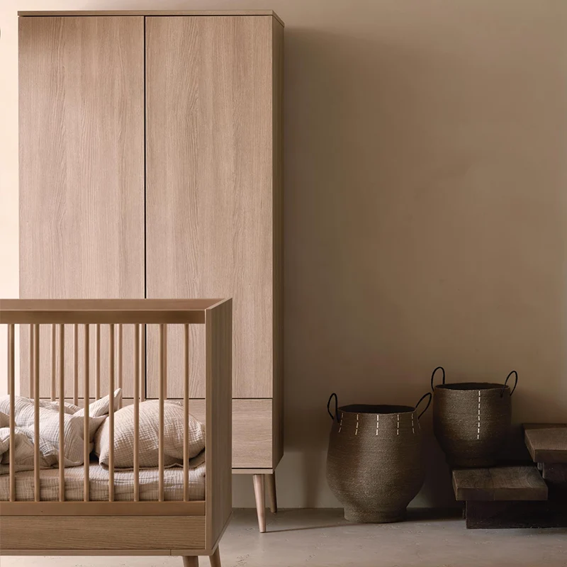 Quax Baby- und Kinderbett 70 x 140 'Flow' Honey Ash