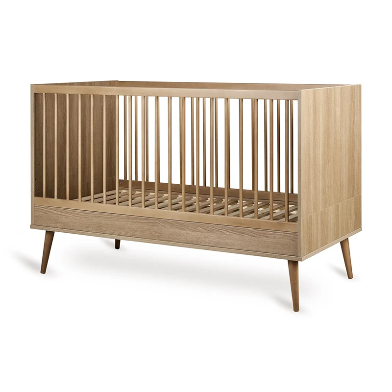 Quax Baby- und Kinderbett 70 x 140 'Flow' Honey Ash