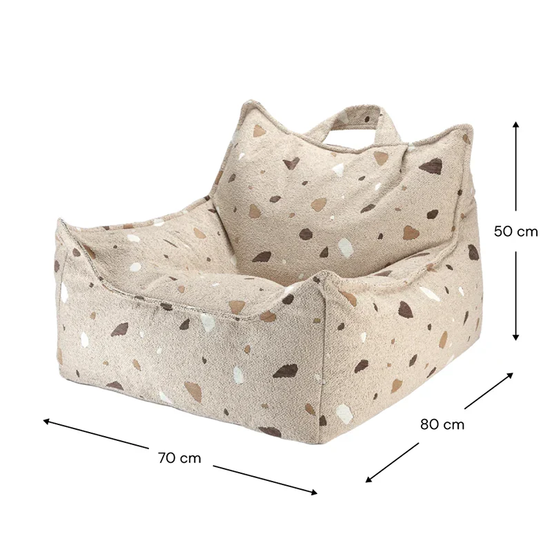 Wigiwama Sitzsack Beanbag 'Terrazzo' Sand