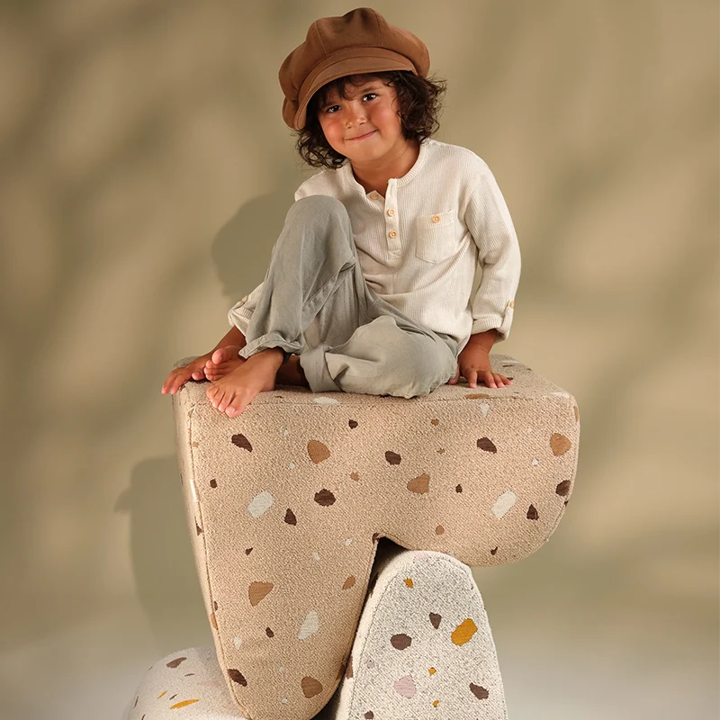 Wigiwama Kindersessel 'Terrazzo Cloud Chair' Sand