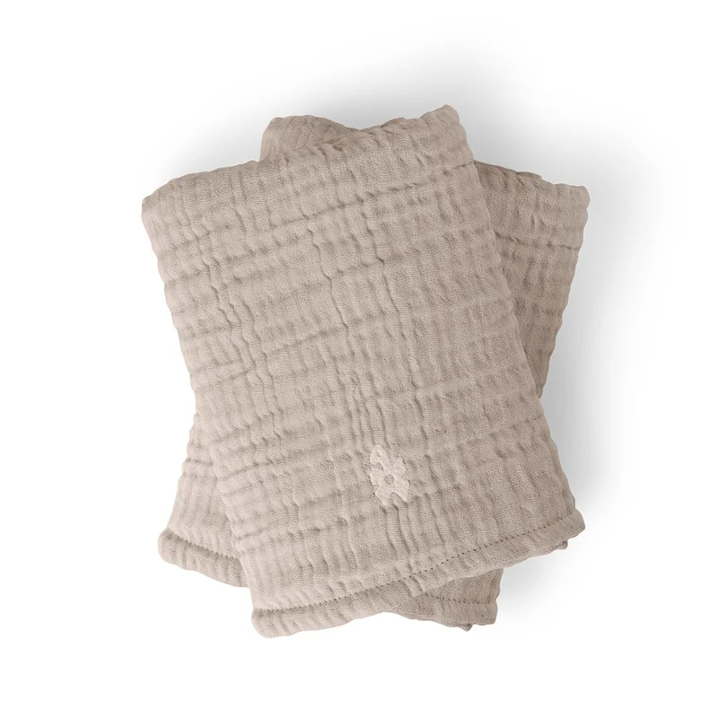 Sebra Musselin Wickelunterlage 2er-Set Jetty Beige