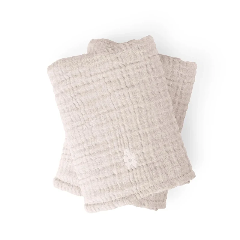 Sebra Musselin Wickelunterlage 2er-Set Birchbark Rose