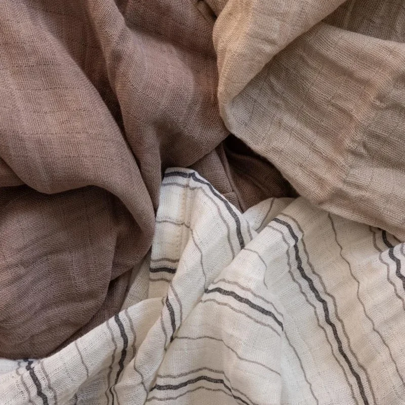 Sebra Musselin-Spucktuch 3-er Pack Cream Stripe, Beige