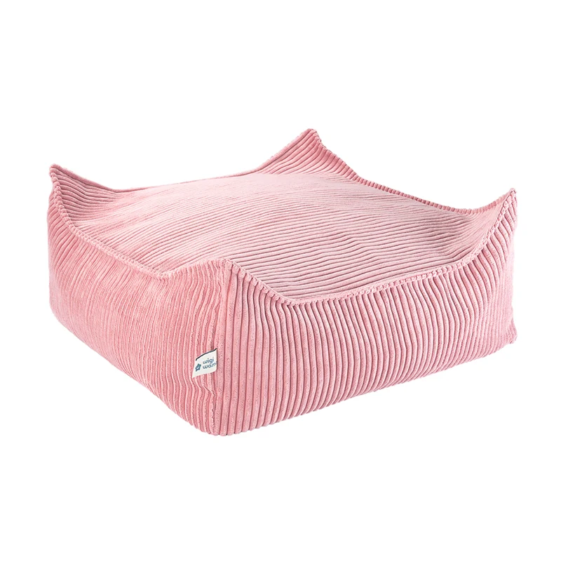 Wigiwama Quadratischer Ottoman Pink Mousse