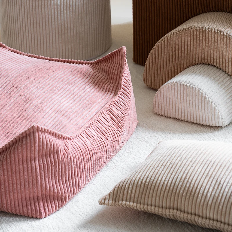 Wigiwama Quadratischer Ottoman Pink Mousse
