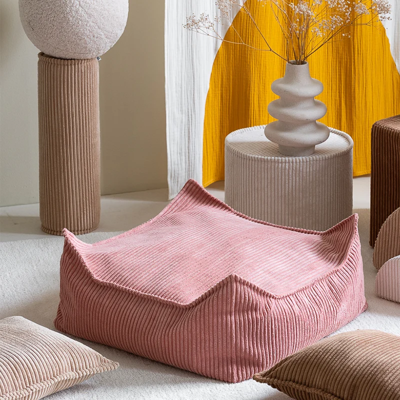 Wigiwama Quadratischer Ottoman Pink Mousse