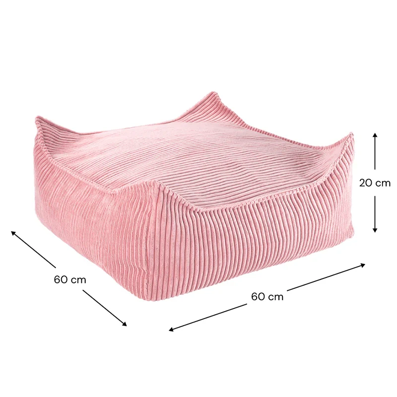 Wigiwama Quadratischer Ottoman Pink Mousse