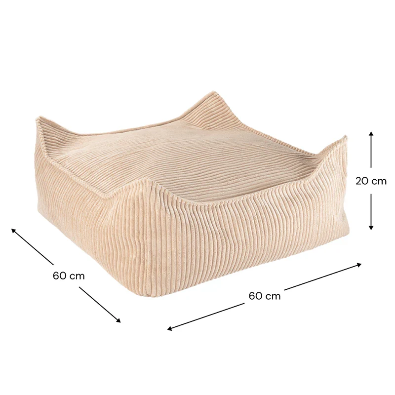 Wigiwama Quadratischer Ottoman Brown Sugar