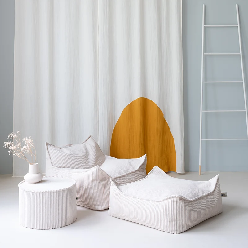 Wigiwama Quadratischer Ottoman Marshmallow