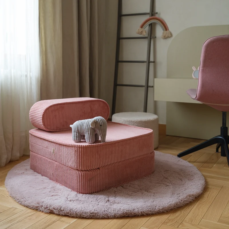 Wigiwama Aufklappbarer Kindersessel 'Flip Chair' Pink Mousse
