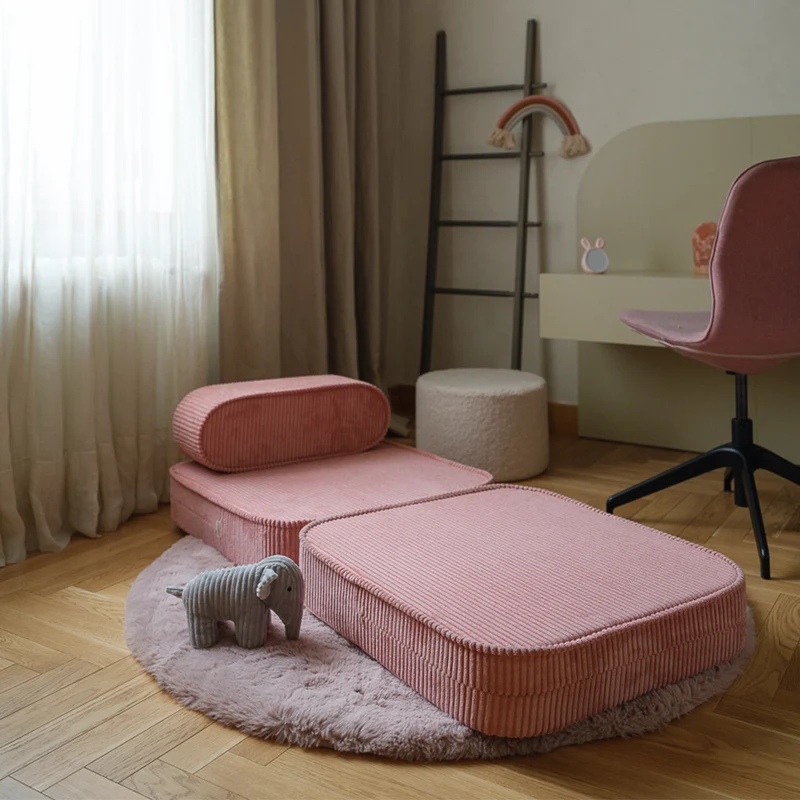 Wigiwama Aufklappbarer Kindersessel 'Flip Chair' Pink Mousse