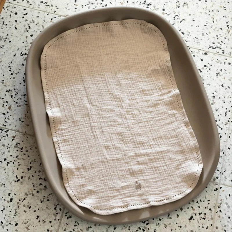 Sebra Musselin Wickelunterlage 2er-Set Seabreeze Beige