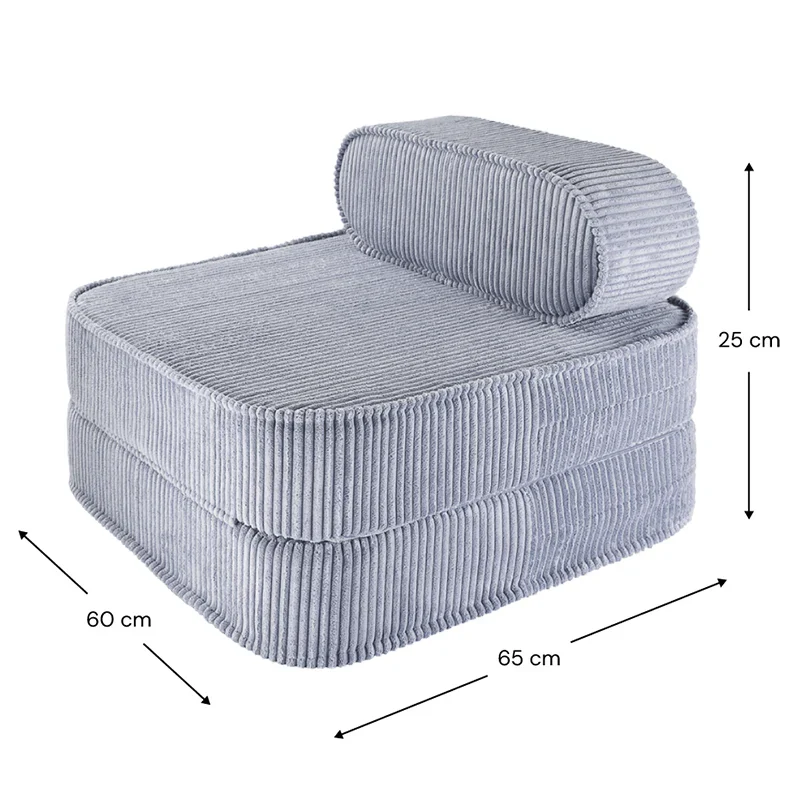 Wigiwama Aufklappbarer Kindersessel 'Flip Chair' Blueberry Blue
