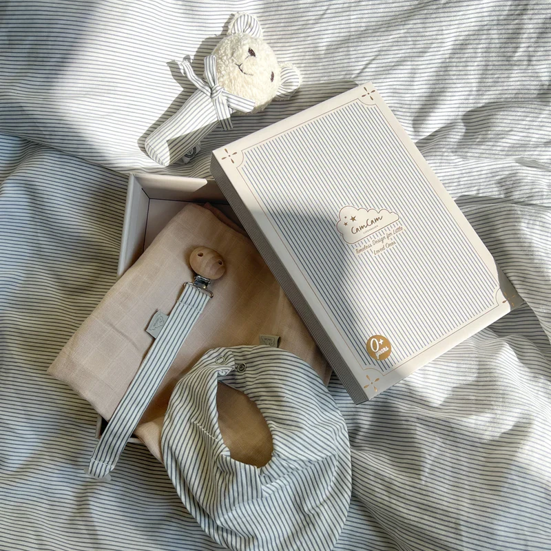 Cam Cam Copenhagen Baby Essentials Geschenkbox Classic Stripes Blue