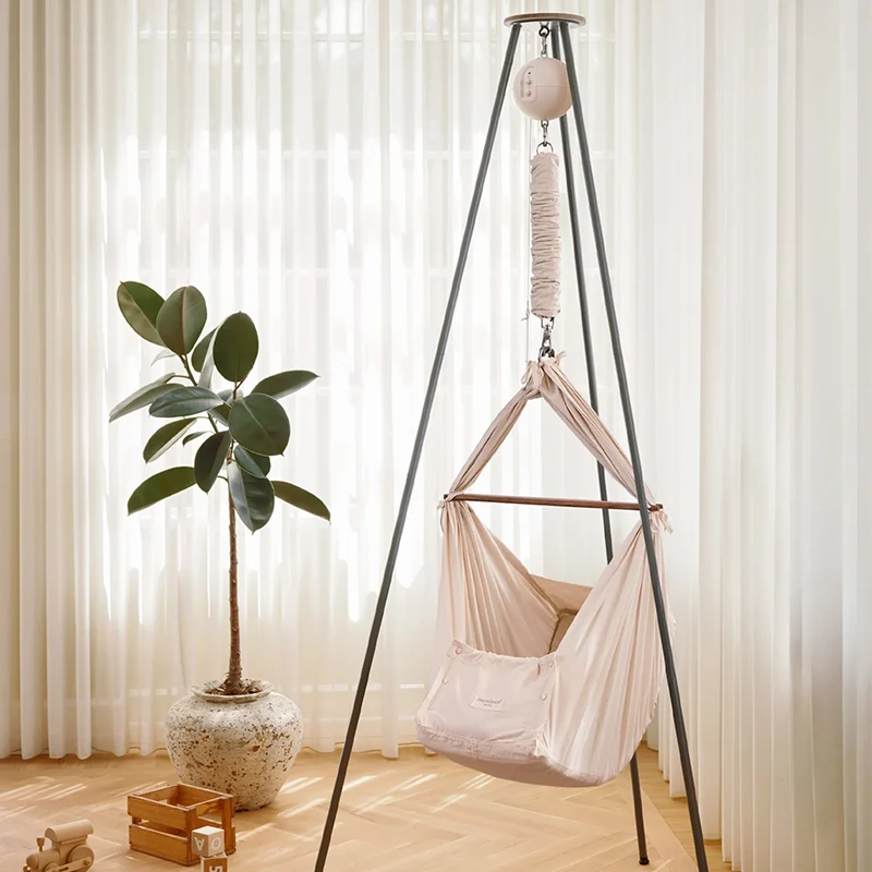 Moonboon Classic Bundle Connect Federwiege Dunkelgrau/Nature