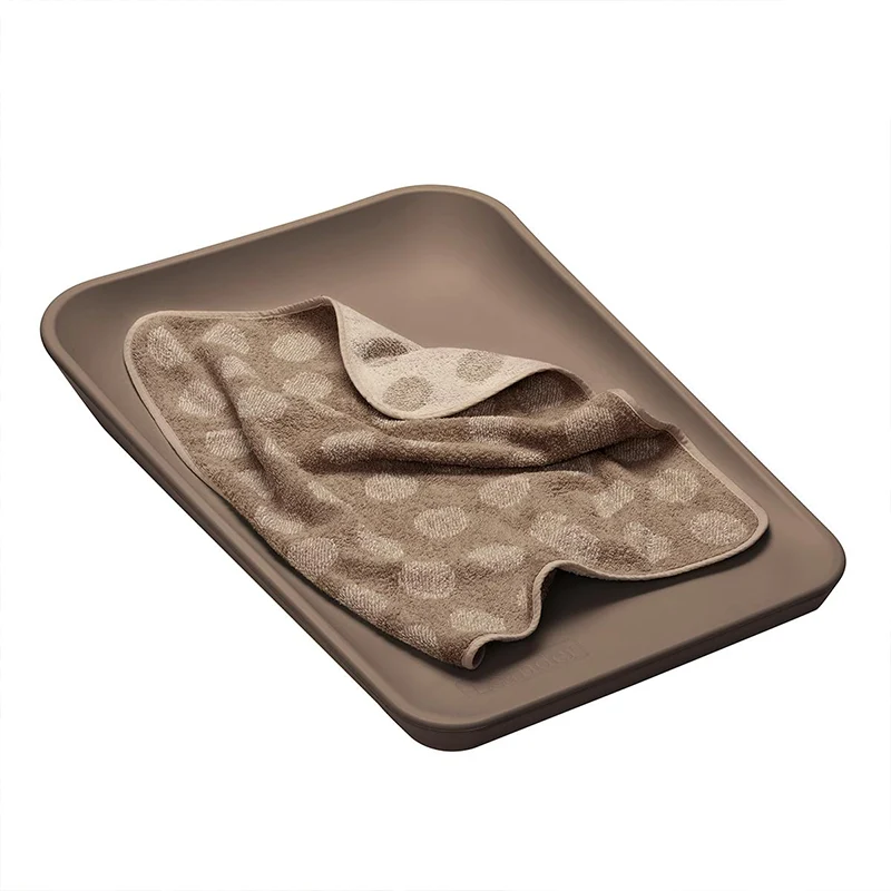 Leander Matty Topper Bio-Baumwolle für Wickelkissen Mocca