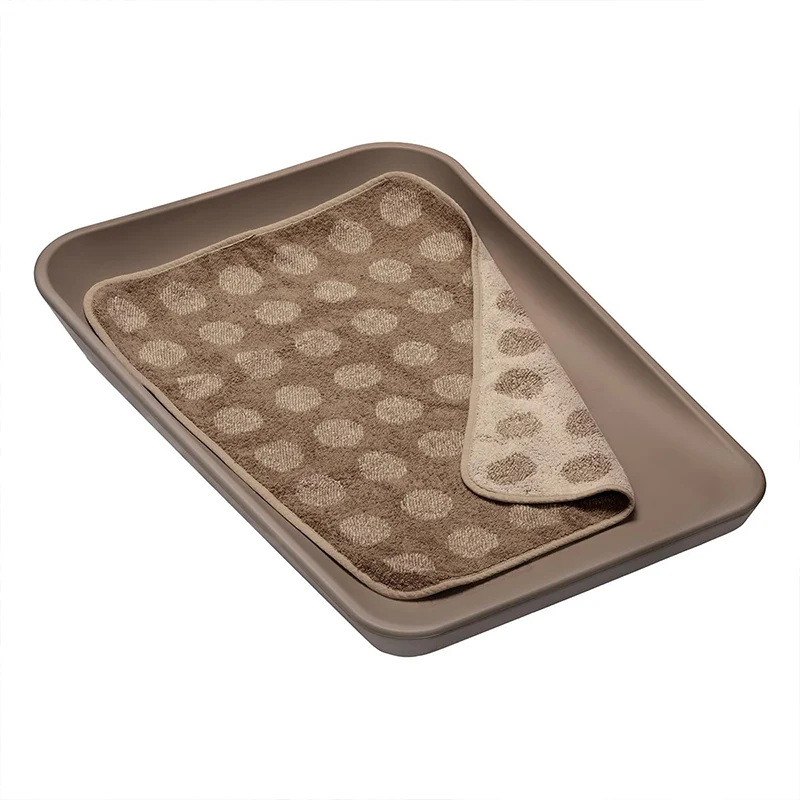 Leander Matty Topper Bio-Baumwolle für Wickelkissen Mocca