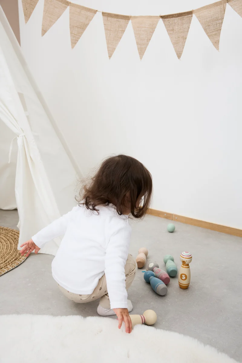 Kegelspiel Holz