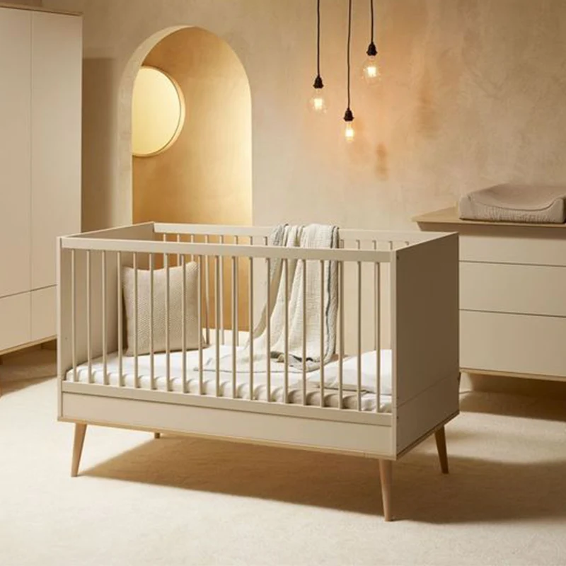 Quax Baby- und Kinderbett 70 x 140 'Flow' Clay