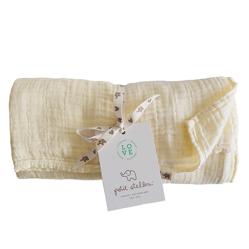 Petit Stellou Mulltuch Nooshi Blanket Vanilla
