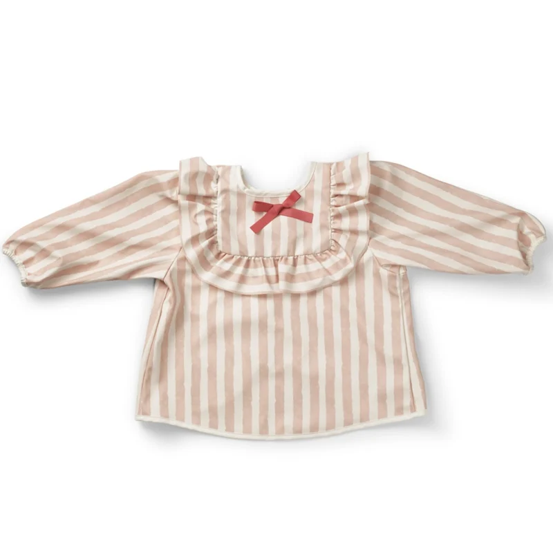 Langärmeliges Lätzchen "Candy Stripes"