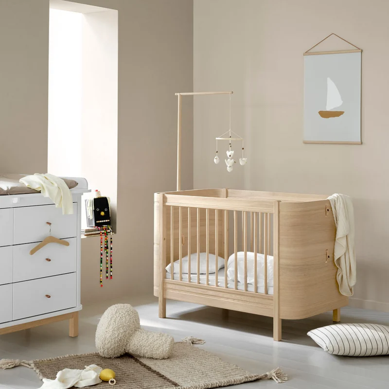 Oliver Furniture Wood Mini+ Babybett exkl. Umbauset Juniorbett Eiche