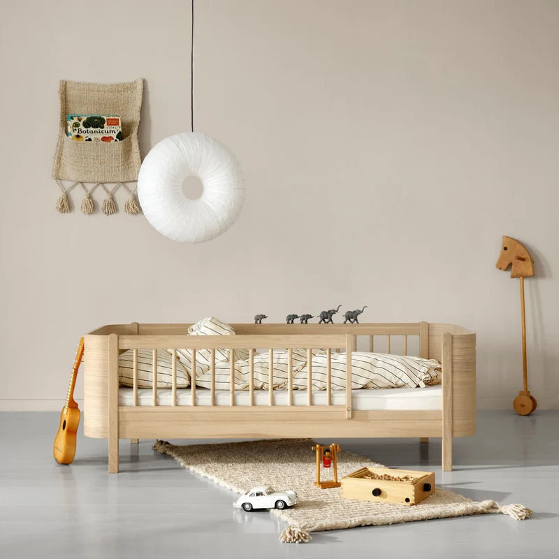 Oliver Furniture Wood Mini+ Babybett inkl. Umbauset Juniorbett Eiche