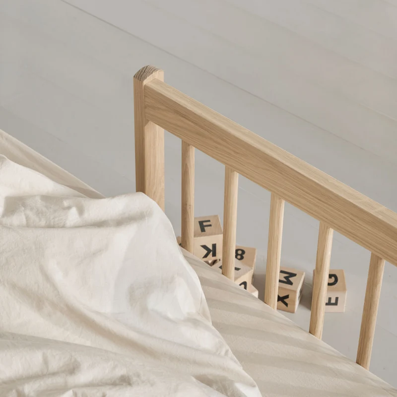 Oliver Furniture Wood Mini+ Babybett inkl. Umbauset Juniorbett Eiche