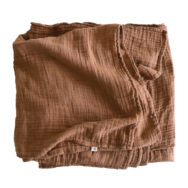 Petit Stellou Mulltuch Nooshi Blanket Hazel