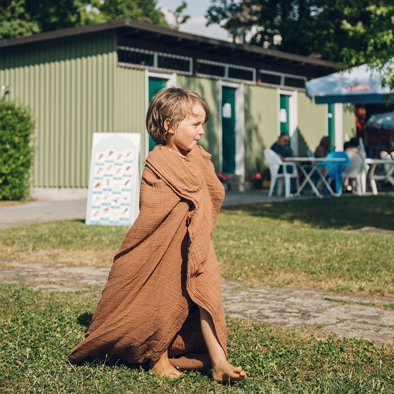 Petit Stellou Mulltuch Nooshi Blanket Hazel
