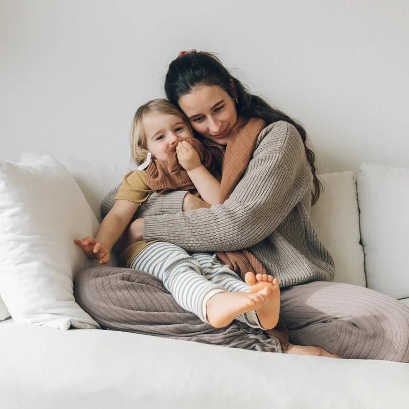 Petit Stellou Mulltuch Nooshi Blanket Hazel