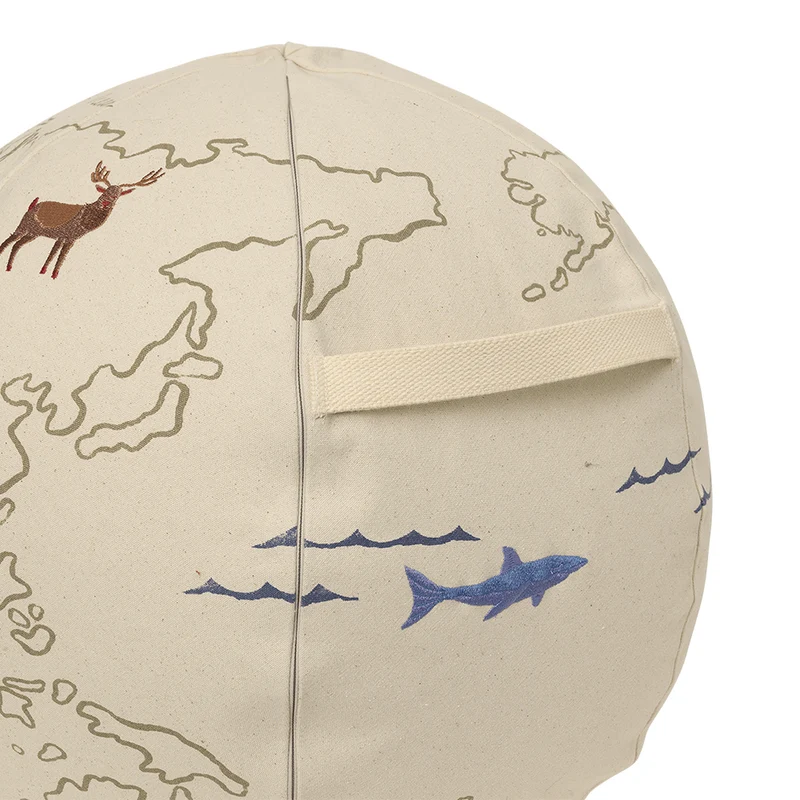 Ferm Living Sitzkissen 'The World' Off-White