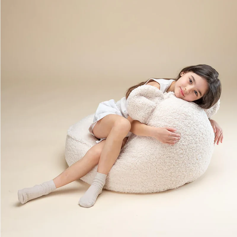 Wigiwama Sitzsack Bear Cream White