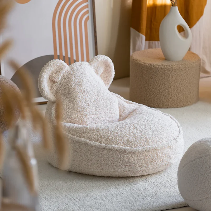 Wigiwama Sitzsack Bear Cream White