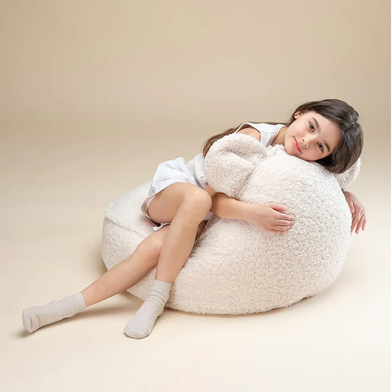 Wigiwama Sitzsack Bear Cream White