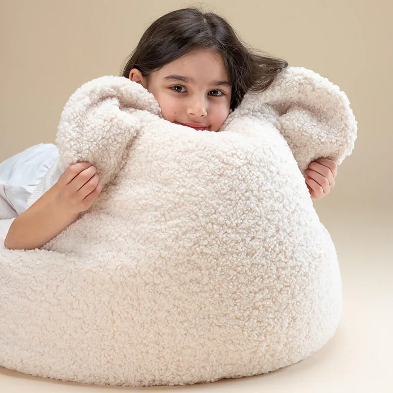 Wigiwama Sitzsack Bear Cream White