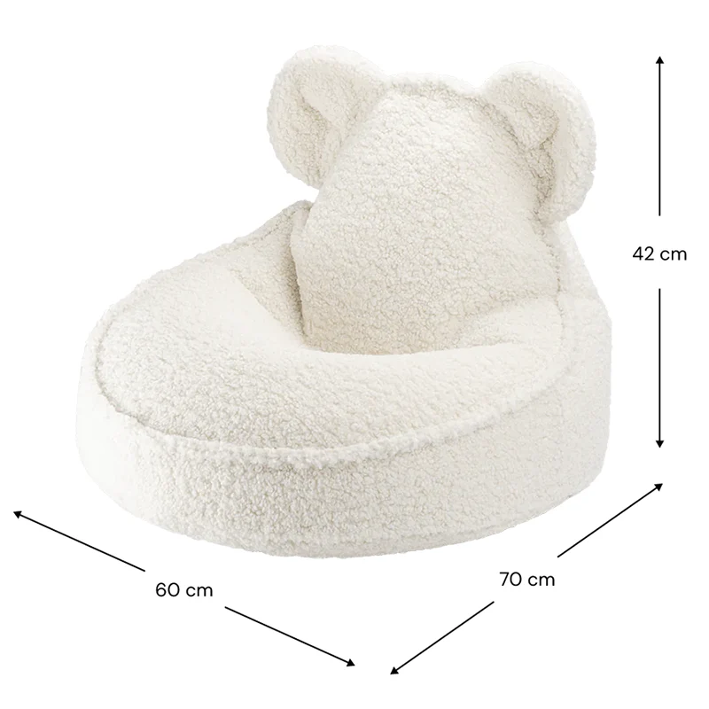 Wigiwama Sitzsack Bear Cream White