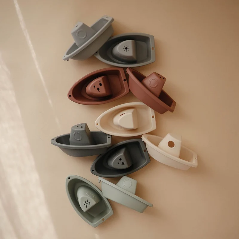 Mushie Badespielzeug 'Boats' Multi