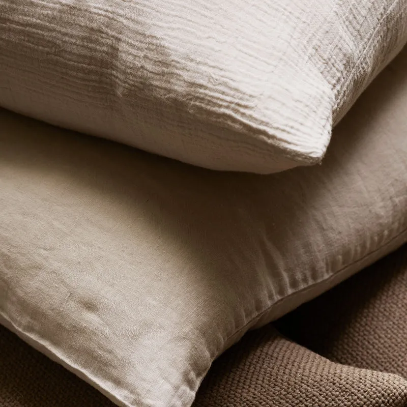 Tine K Home Double-Gauze Kissen 50 x 75 cm Sand