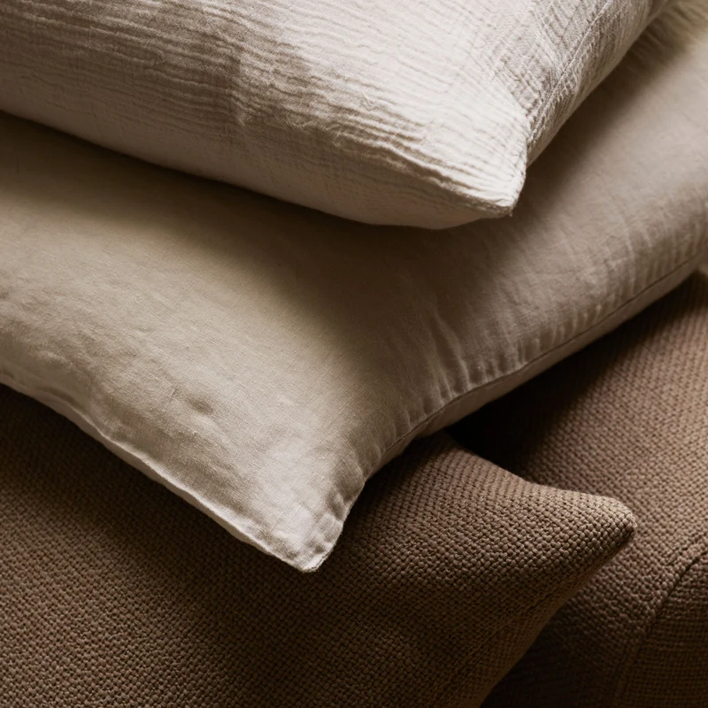 Tine K Home Leinen Kissen 60 x 60 cm Sand