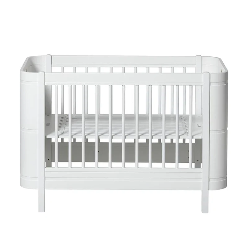 Oliver Furniture Wood Mini+ Babybett inkl. Umbauset Juniorbett Weiss