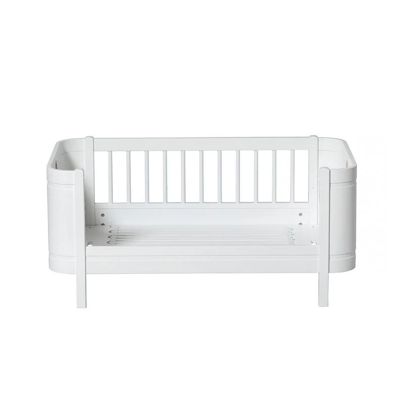 Oliver Furniture Wood Mini+ Babybett inkl. Umbauset Juniorbett Weiss