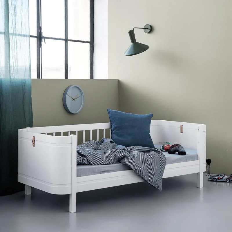 Oliver Furniture Wood Mini+ Babybett inkl. Umbauset Juniorbett Weiss