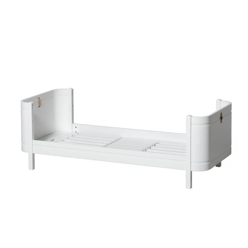 Oliver Furniture Wood Mini+ Babybett inkl. Umbauset Juniorbett Weiss
