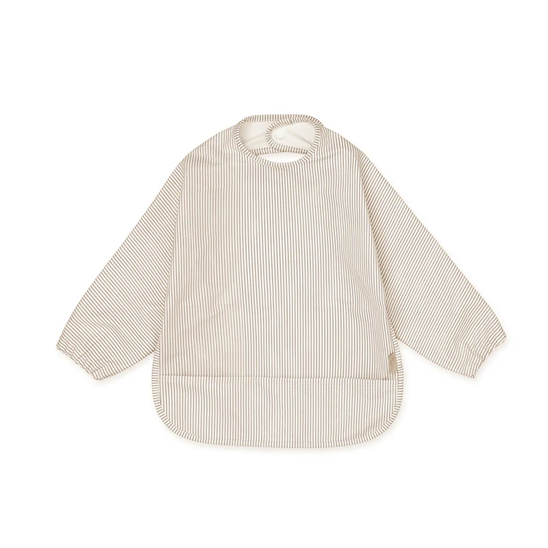 Cam Cam Copenhagen Langarm Lätzchen Classic Stripes Camel
