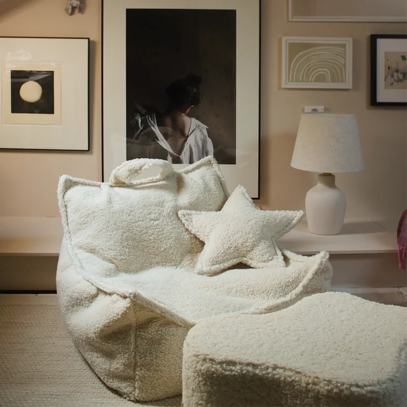 Wigiwama Sitzsack Beanbag Cream White