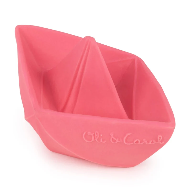 Badespielzeug “Origami Boat Pink”
